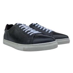 Firetrap Mens Julian Leather Moc Toe Formal Sneakers / Gray